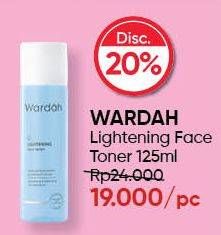 Promo Harga WARDAH Lightening Face Toner 125 ml - Guardian