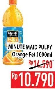 Promo Harga MINUTE MAID Juice Pulpy Orange 1000 ml - Hypermart