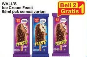 Promo Harga WALLS Feast All Variants per 2 pcs 65 ml - Indomaret
