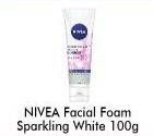 Promo Harga NIVEA Facial Foam Sparkling White 100 gr - Alfamart