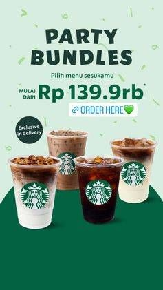 Promo Harga Party Bundles  - Starbucks