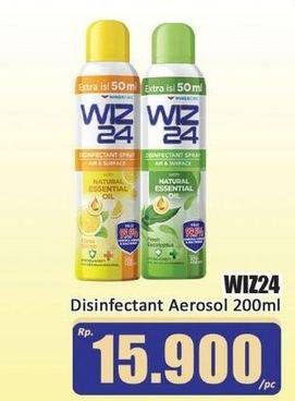 Promo Harga Wiz 24 Disinfectant Spray Surface & Air 100 ml - Hari Hari