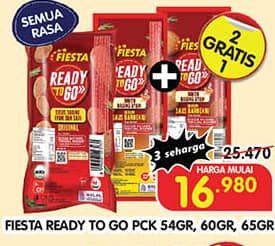 Promo Harga Fiesta Ready To Go All Variants 54 gr - Superindo