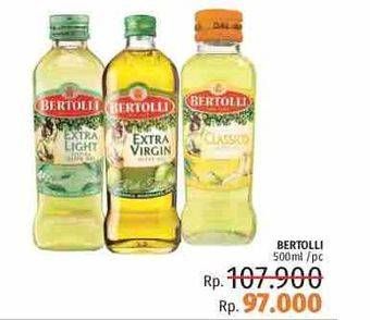 Promo Harga BERTOLLI Olive Oil 500 ml - LotteMart
