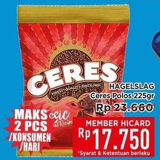 Promo Harga Ceres Hagelslag Rice Choco Classic 225 gr - Hypermart