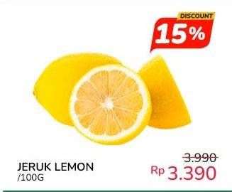 Promo Harga Jeruk Lemon per 100 gr - Indomaret