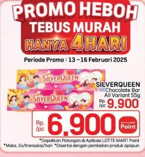 Promo Harga Silver Queen Chocolate All Variants 55 gr - LotteMart