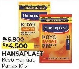 Promo Harga HANSAPLAST Koyo Hangat, Panas 10 pcs - Alfamart
