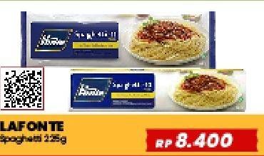 Promo Harga La Fonte Spaghetti 225 gr - Yogya