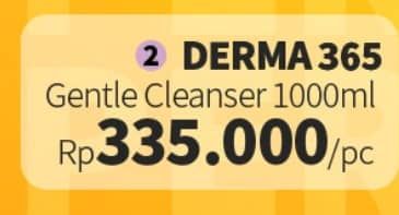 Promo Harga Derma 365 Gentle Cleanser 100 ml - Guardian