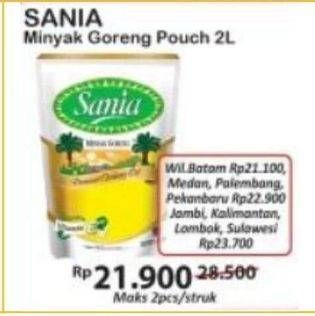 Promo Harga Sania Minyak Goreng 2000 ml - Indomaret