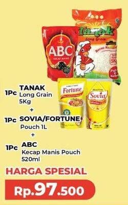 Tanak Beras + Sovia/Fortune Minyak Goreng + ABC Kecap Manis