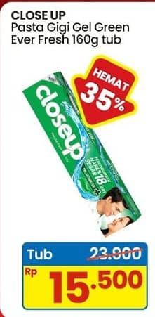 Promo Harga Close Up Pasta Gigi Everfresh Menthol Fresh 160 gr - Indomaret