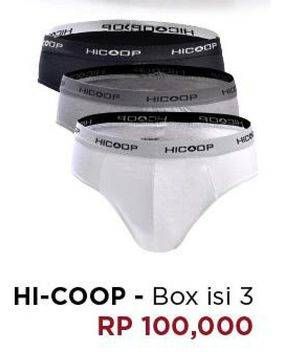 Promo Harga HICOOP Celana Dalam Pria 3 pcs - Carrefour
