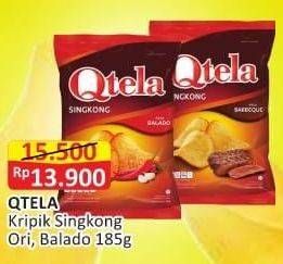 Promo Harga QTELA Keripik Singkong Balado, Original 185 gr - Alfamart
