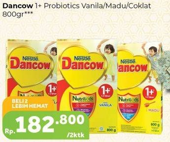 Promo Harga DANCOW Advanced Excelnutri 1 Vanila, Madu, Coklat per 2 box 800 gr - Carrefour