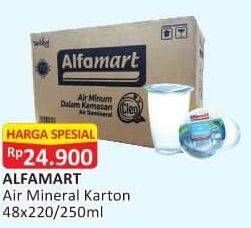 Promo Harga ALFAMART Air Mineral per 48 pcs 240 ml - Alfamart