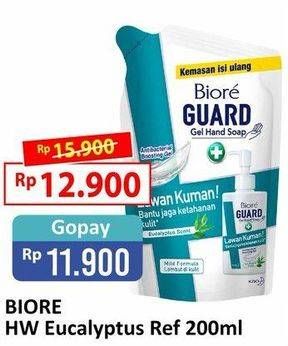 Promo Harga BIORE Guard Gel Hand Soap Eucalyptus Scent 200 ml - Alfamart