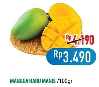 Promo Harga Mangga Harum Manis per 100 gr - Hypermart