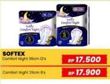 Promo Harga Softex Comfort Night Wing 36cm 12 pcs - Yogya