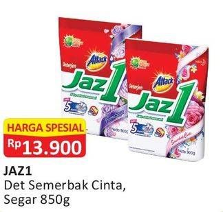 Promo Harga ATTACK Jaz1 Detergent Powder Cinta, Segar 850 gr - Alfamart