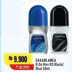 Promo Harga Casablanca Men Roll On Black, Blue 50 ml - Alfamart