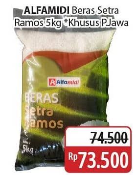 Promo Harga Alfamidi Beras Setra Ramos 5000 gr - Alfamidi