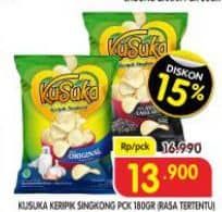 Promo Harga Kusuka Keripik Singkong 180 gr - Superindo