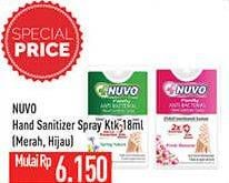 Promo Harga NUVO Hand Sanitizer Kotak Spray 18 ml - Hypermart