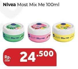 Promo Harga NIVEA Soft Mix Me 100 ml - Carrefour