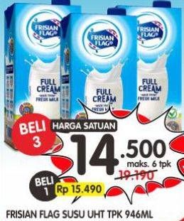 Promo Harga Frisian Flag Susu UHT Purefarm 946 ml - Superindo