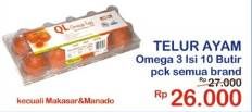 Promo Harga QL Telur Omega All Variants 10 pcs - Indomaret
