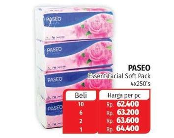 Promo Harga PASEO Facial Tissue per 4 pcs 250 sheet - Lotte Grosir