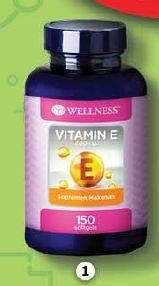 Promo Harga Wellness Vitamin E Natural 400IU 150 pcs - Guardian