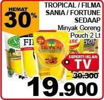 Promo Harga Tropical / Filma / Sania / Fortune / Sedaap Minyak Goreng 2ltr  - Giant