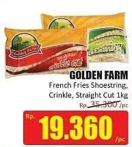 Promo Harga GOLDEN FARM French Fries Shoestring, Crinkle, Straight 1 kg - Hari Hari