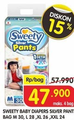 Promo Harga Sweety Silver Pants M30, L28, XL26, XXL24  - Superindo