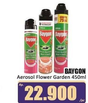 Promo Harga Baygon Insektisida Spray Flower Garden 450 ml - Hari Hari