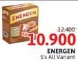 Promo Harga Energen Cereal Instant All Variants per 5 pcs 30 gr - Alfamidi