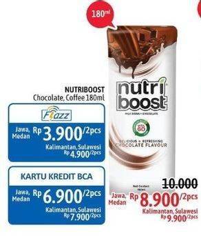 Promo Harga MINUTE MAID Nutriboost Chocolate, Coffee per 2 pcs 180 ml - Alfamidi