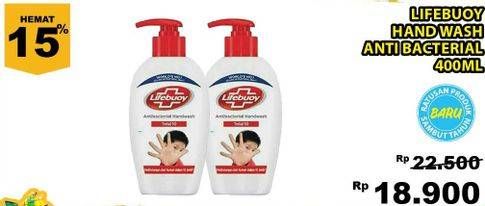 Promo Harga LIFEBUOY Hand Wash Total 10 400 ml - Giant