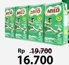 Promo Harga MILO Susu UHT per 4 pcs 180 ml - Alfamart