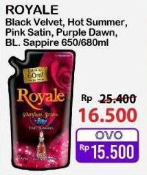 Promo Harga So Klin Royale Parfum Collection Purple Dawn, Pink Satin, Hot Summer, Black Velvet, Blue Sapphire 650 ml - Alfamart