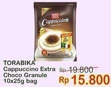 Promo Harga Torabika Cappuccino Extra Choco Granule per 10 sachet 25 gr - Indomaret