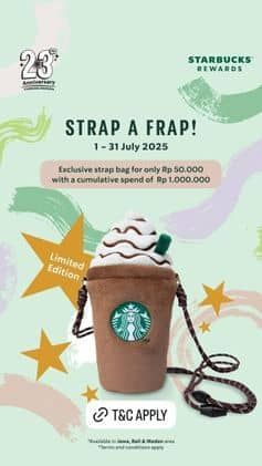 Promo Harga Strap a Frap  - Starbucks