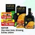 Promo Harga Natur Shampoo Aloe Vera Extract Hair Nutritive, Ginseng Extract Anti Hair Fall 140 ml - Alfamart