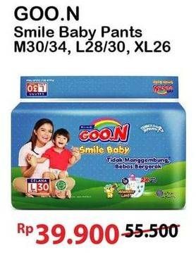 Promo Harga Goon Smile Baby Pants L30, M34, XL26 26 pcs - Alfamart