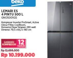 Promo Harga Beko GN05001GS 500 ltr - COURTS