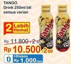 Promo Harga TANGO Drink All Variants per 2 botol 250 ml - Indomaret