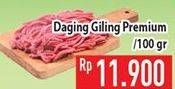 Promo Harga Daging Giling Sapi Premium per 100 gr - Hypermart